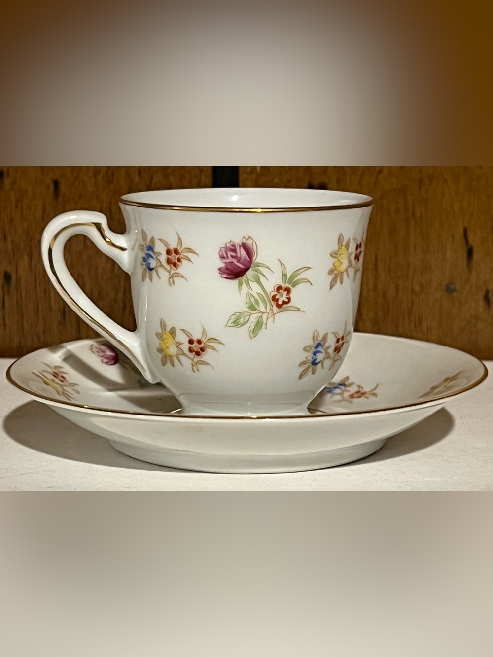 Ohata China Made in Occupied Japan Demitasse Teacup and Saucer